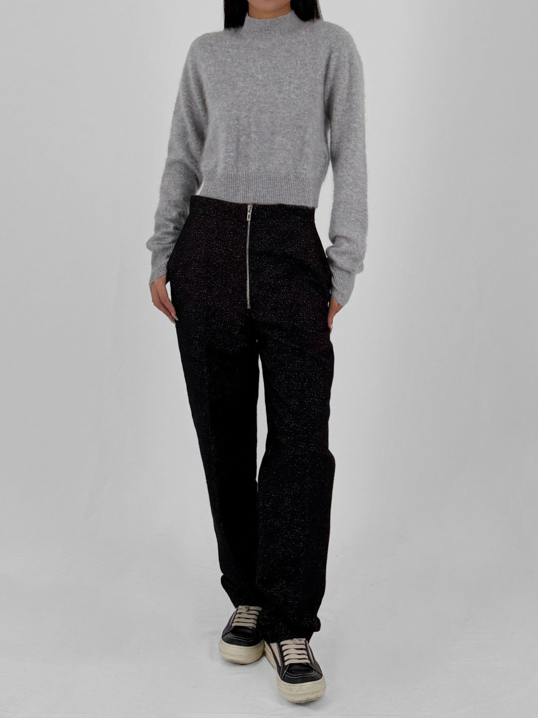 LOUIS GABRIEL NOUCHI - Zipped Trousers - AW25 - ANTHRACITE