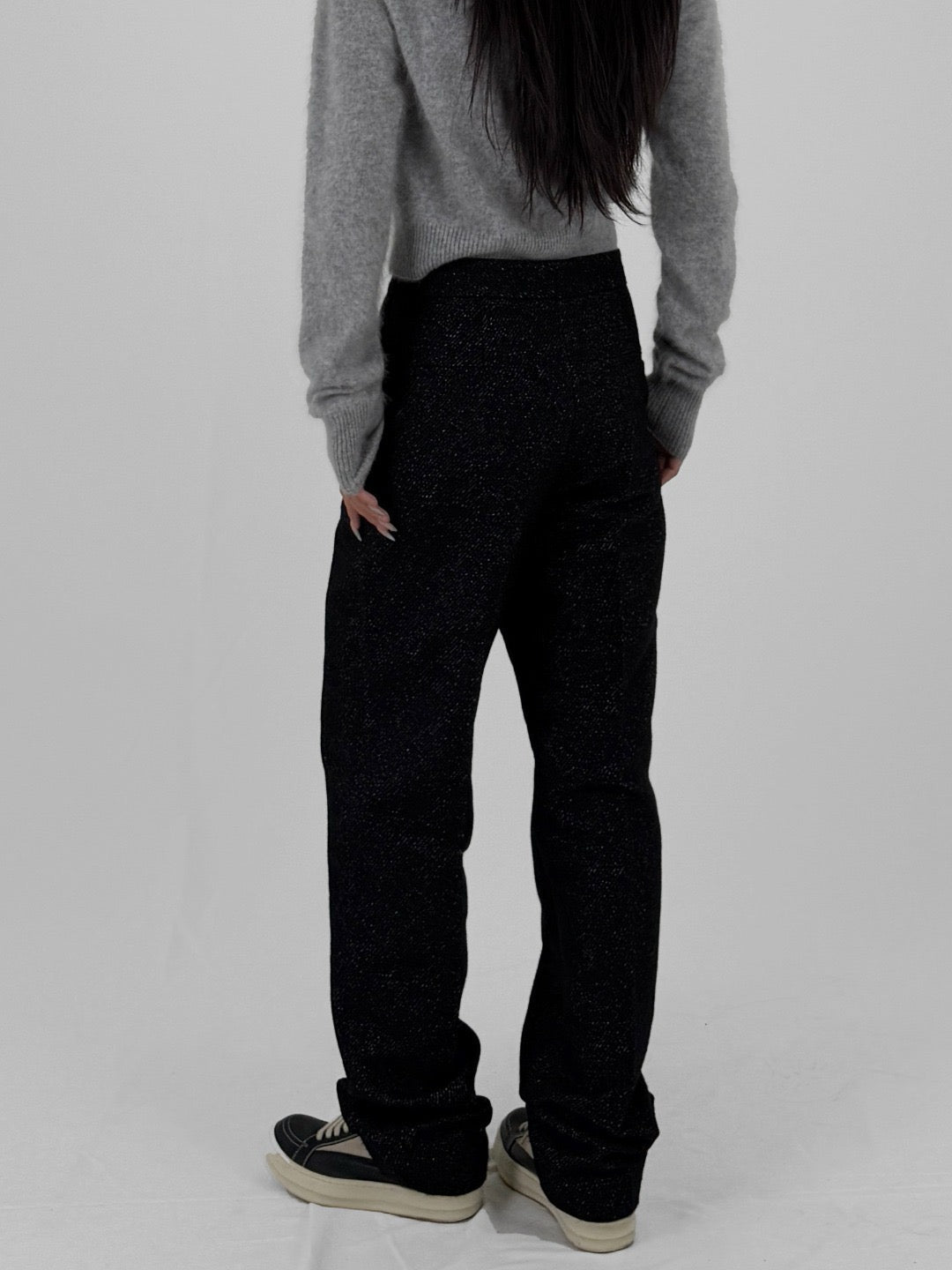 LOUIS GABRIEL NOUCHI - Zipped Trousers - AW25 - ANTHRACITE