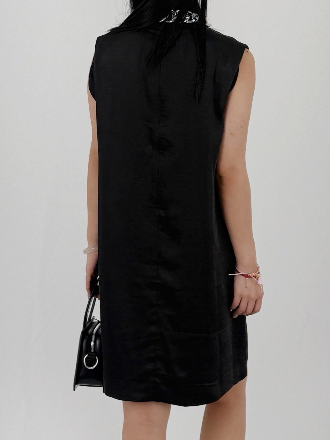 LRS Black Chained Mini Dresses