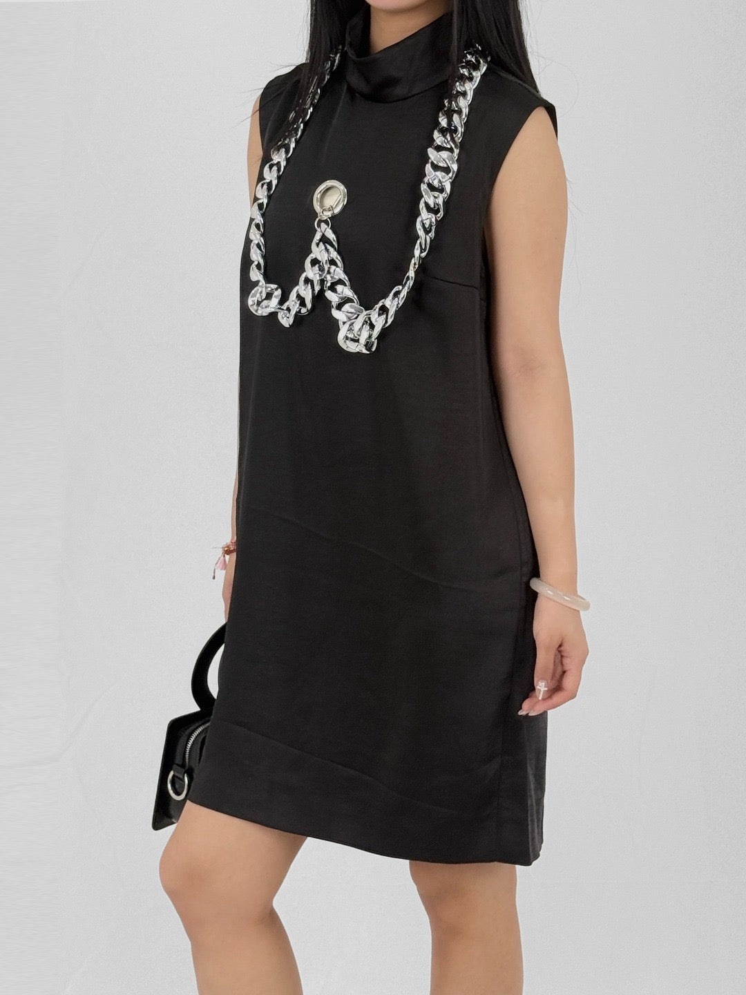 LRS Black Chained Mini Dresses