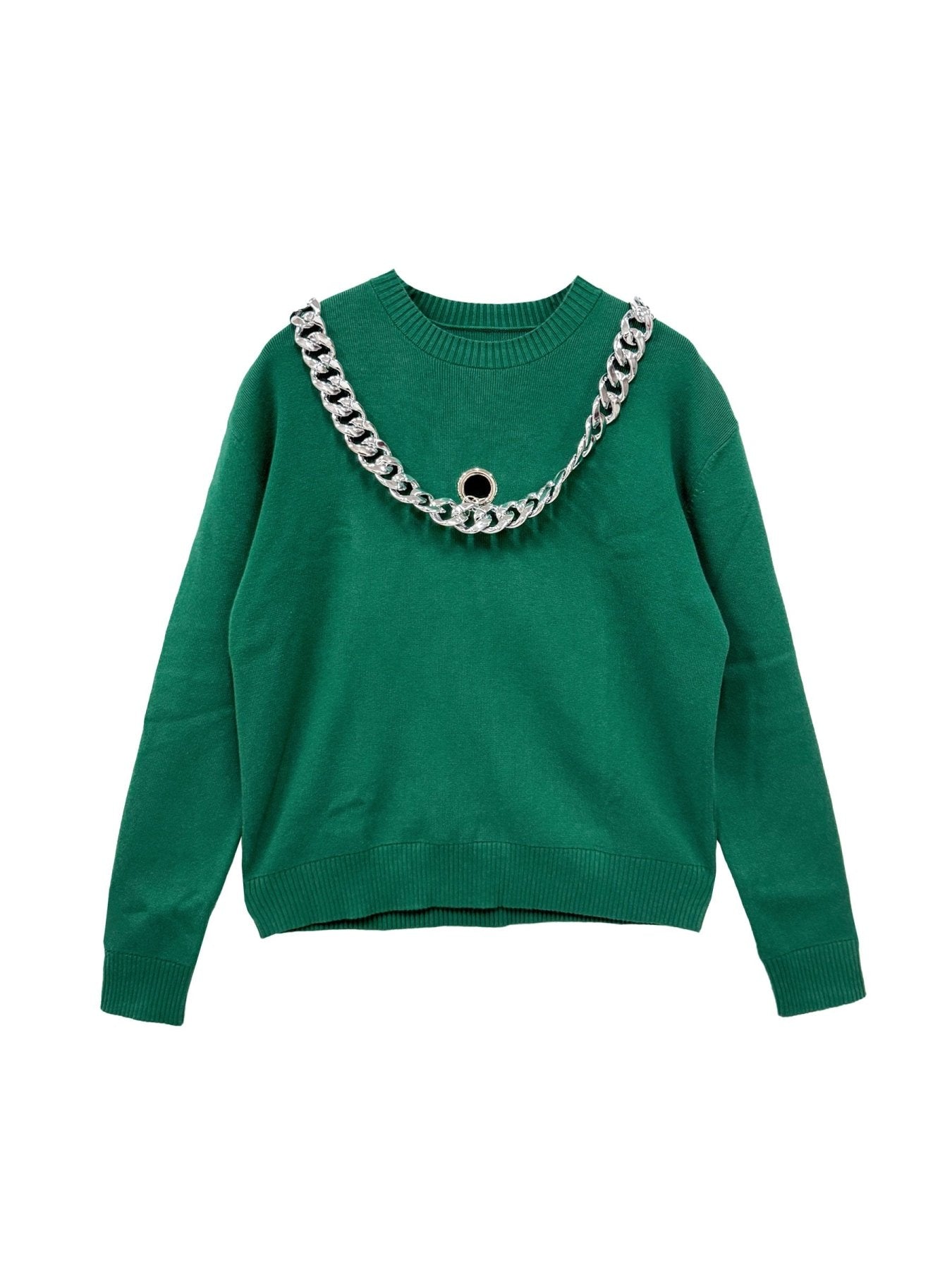 LRS Green Chained Knit Sweaters