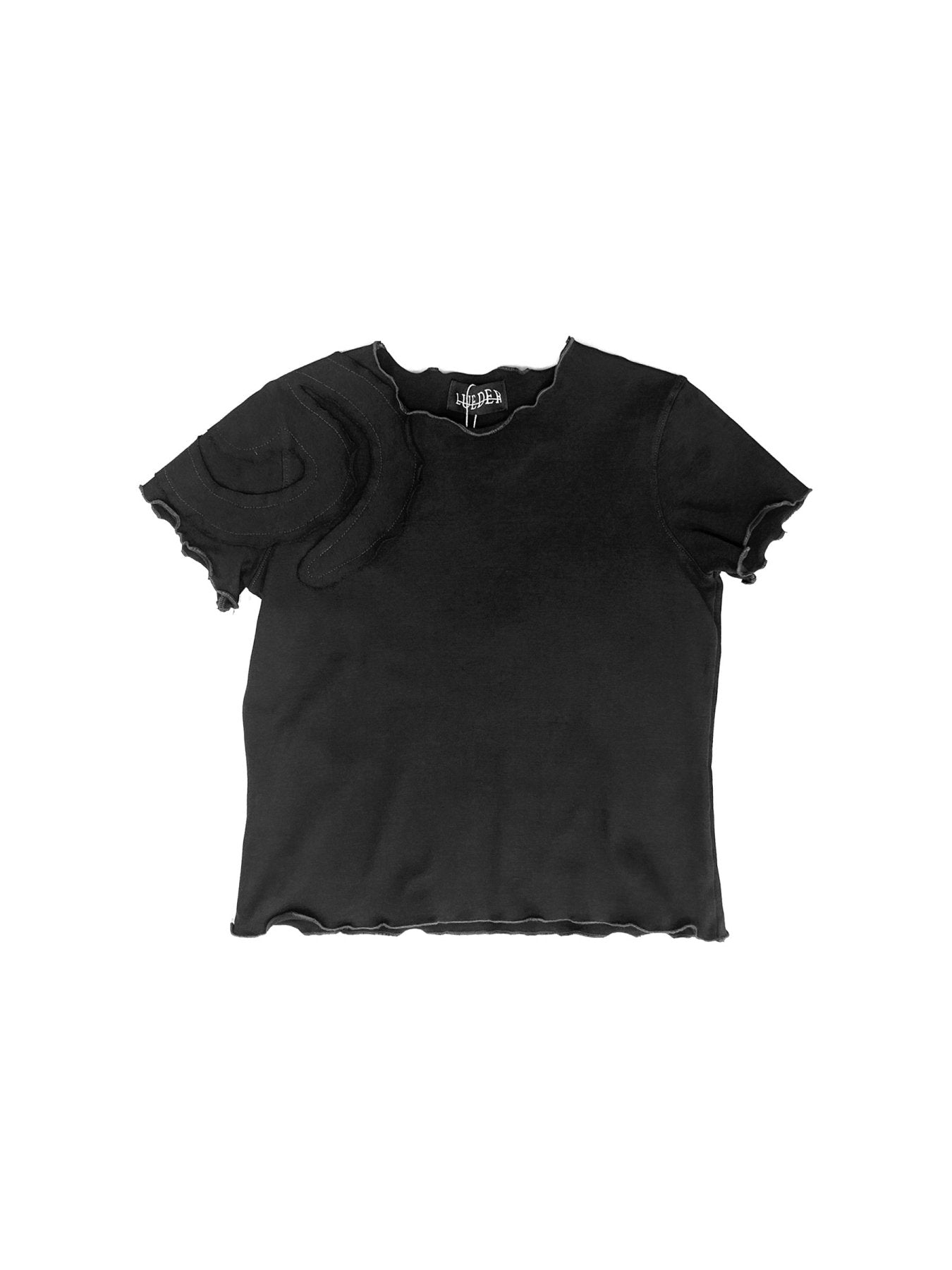 LUEDER Black Spiral Baby T-Shirt