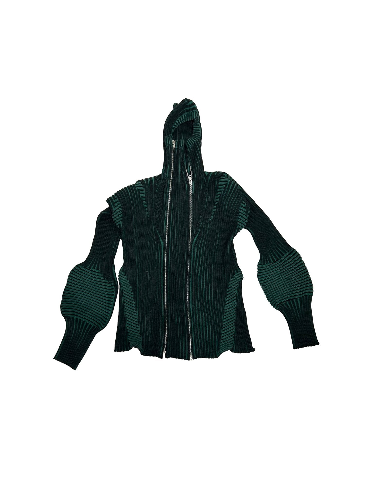LUEDER - Healer Knit Zip Jacket - AW25 - Black Green