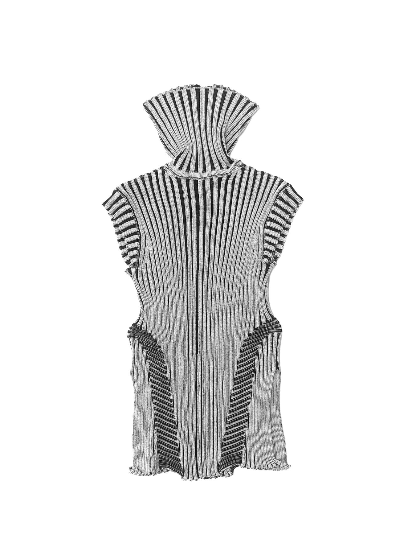 LUEDER Multi Neo Knit Zip Top