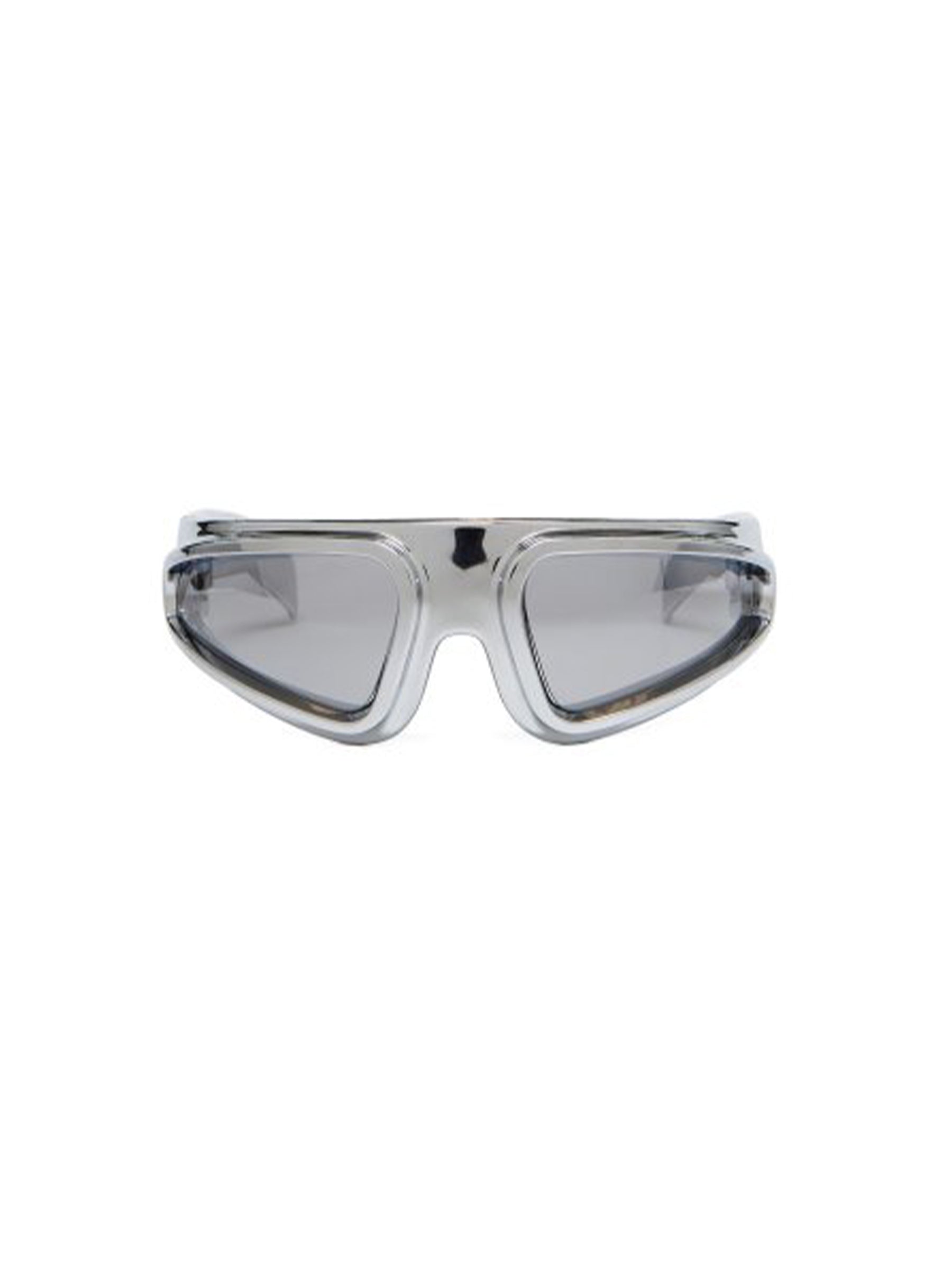 RICK OWENS - Sunglasses Ryder - AW25 - 1818 SILVER TEMPLE/SILVER LENS