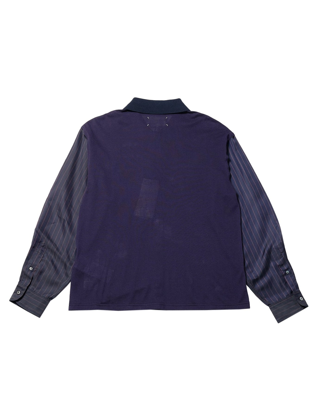 Maison Margiela Blue Bimaterial Shirt