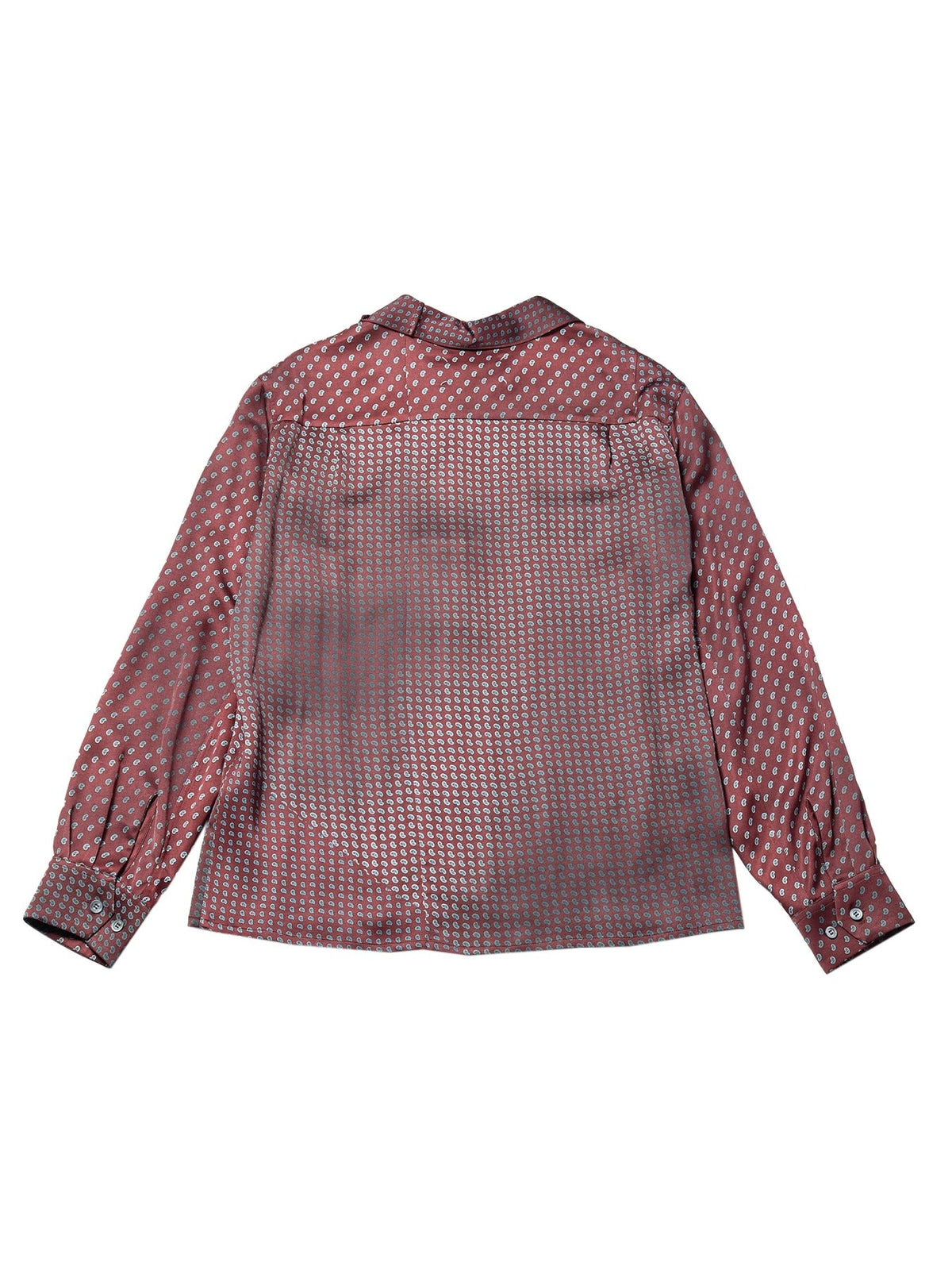 Maison Margiela Bordeaux Paisley Printed Shirt