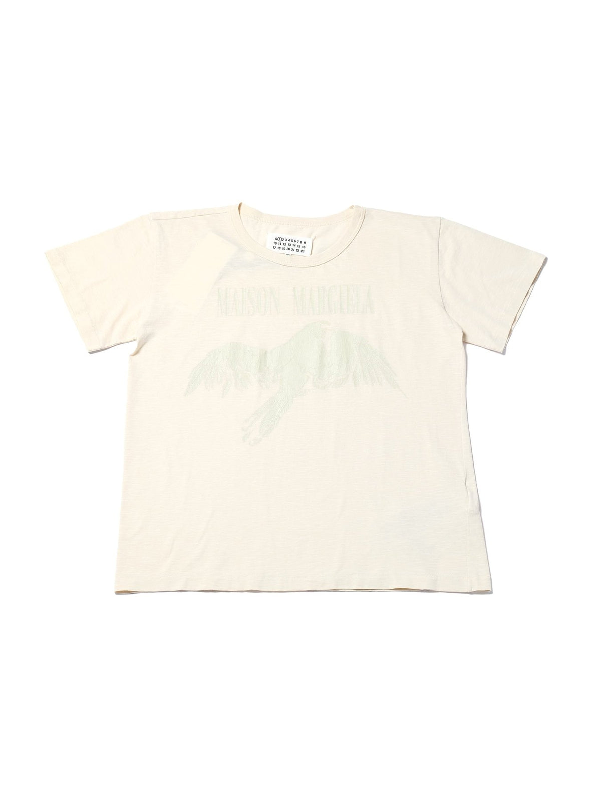 Maison Margiela Cream Bird Fitted T-Shirt