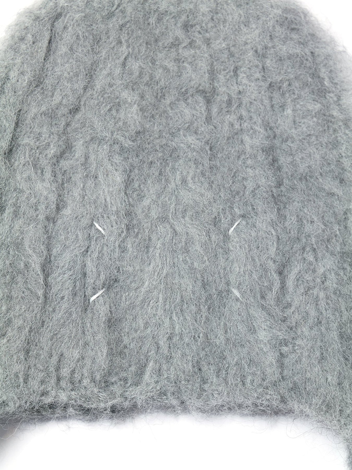 Maison Margiela Medium grey Ribbed Beanie