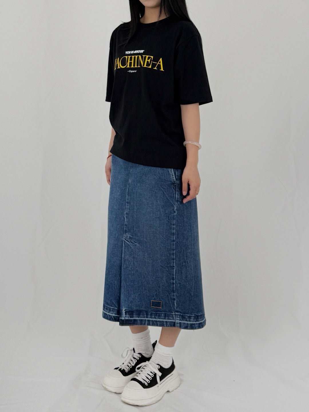 MAISON MARGIELA - Midi Skirt - AW25 - Vintage Medium Blue