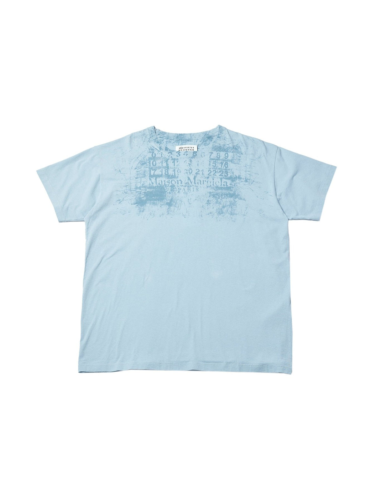 Maison Margiela Pale blue Numbers Regular T-Shirt