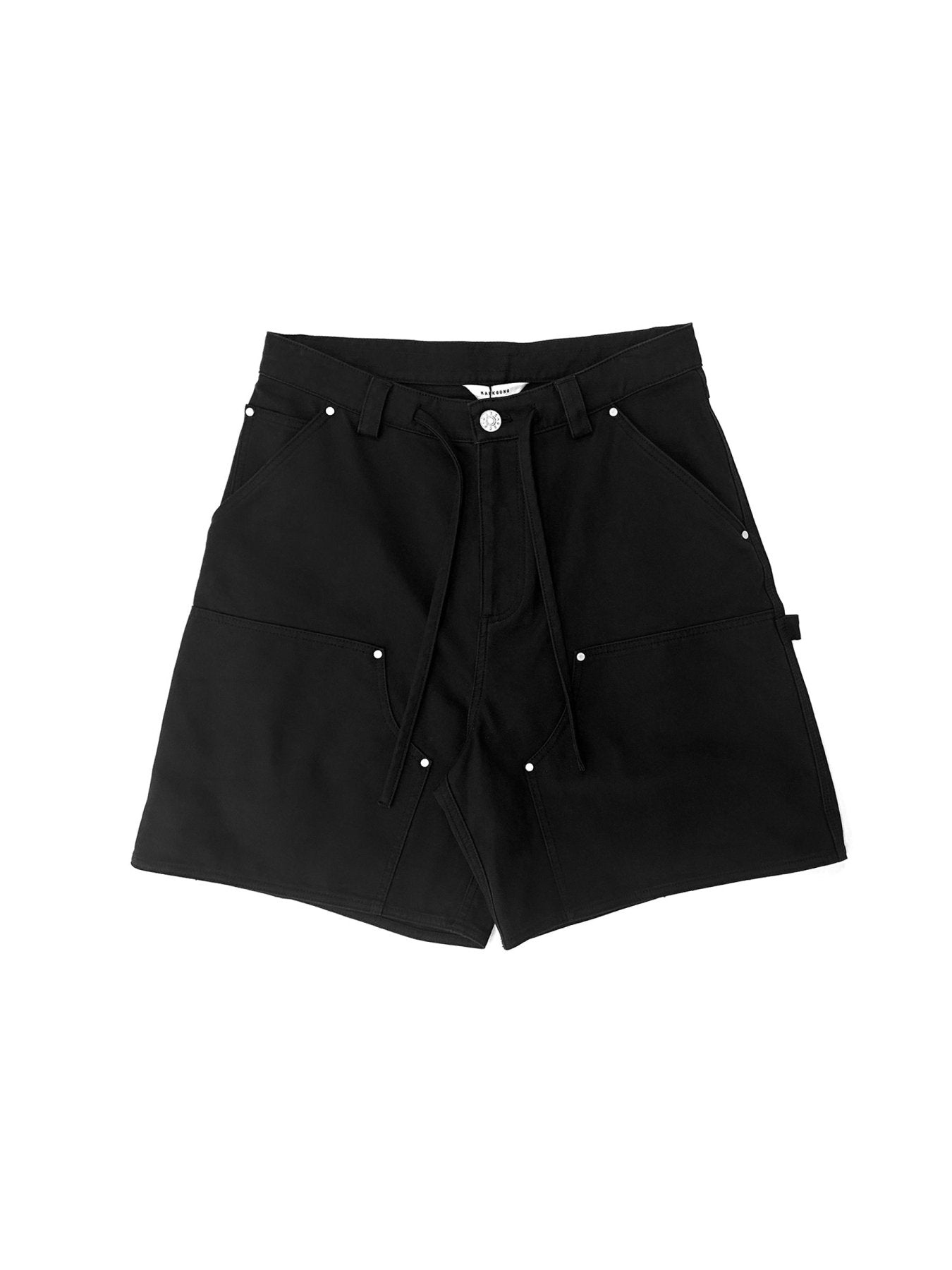 Mark Gong Black Cargo Shorts