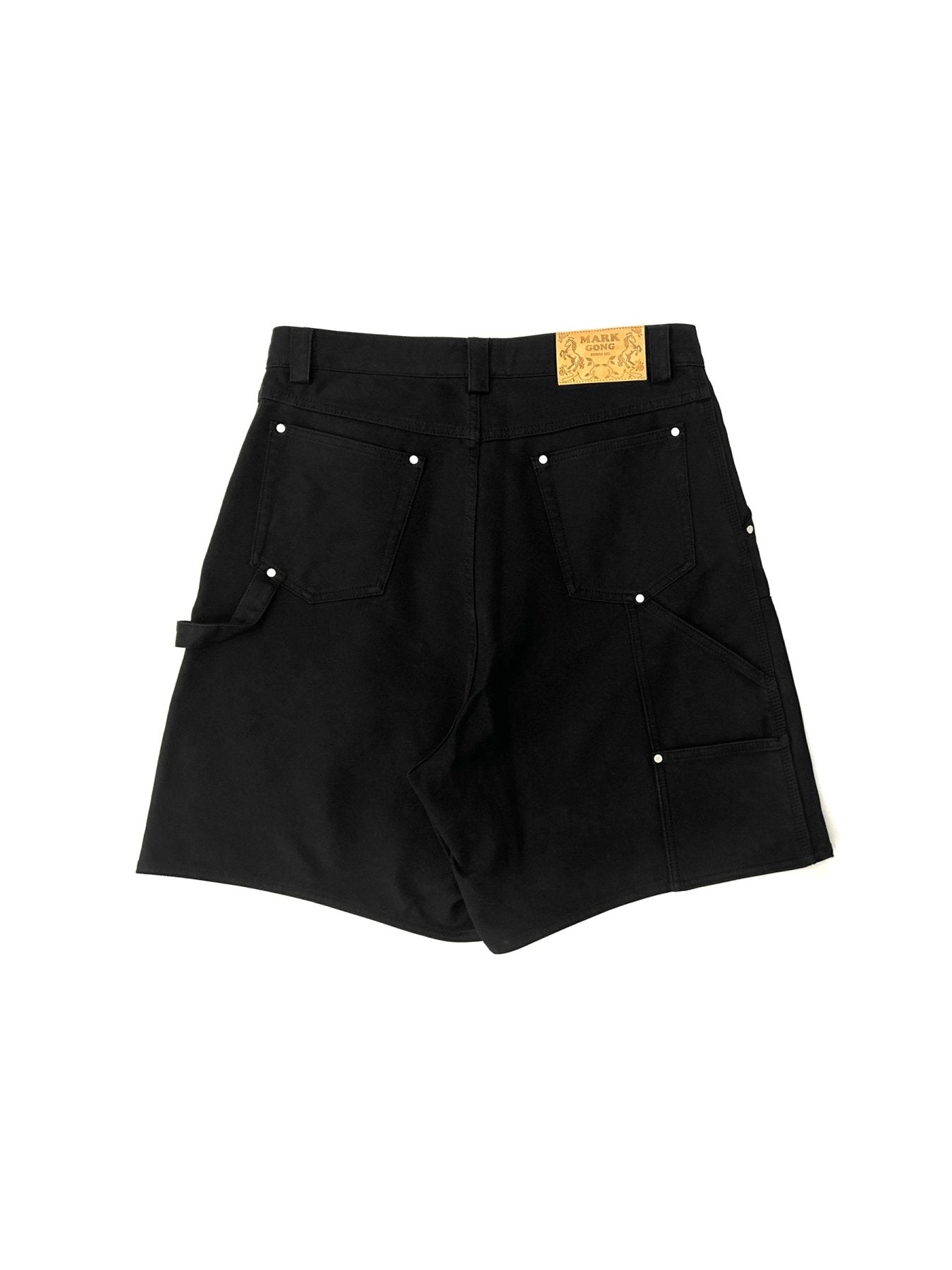 Mark Gong Black Cargo Shorts