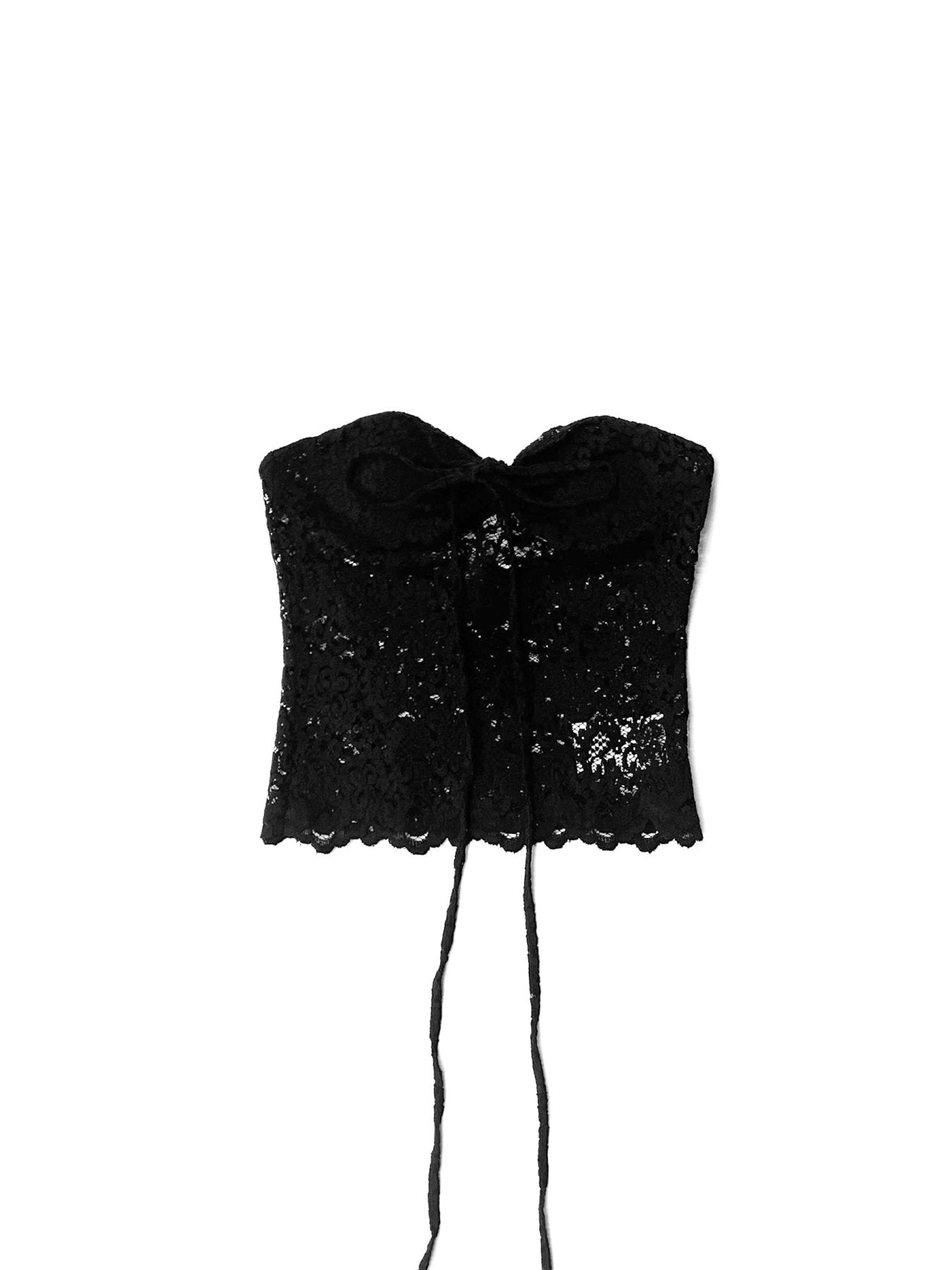 Mark Gong Black Lace Halter Neck Top