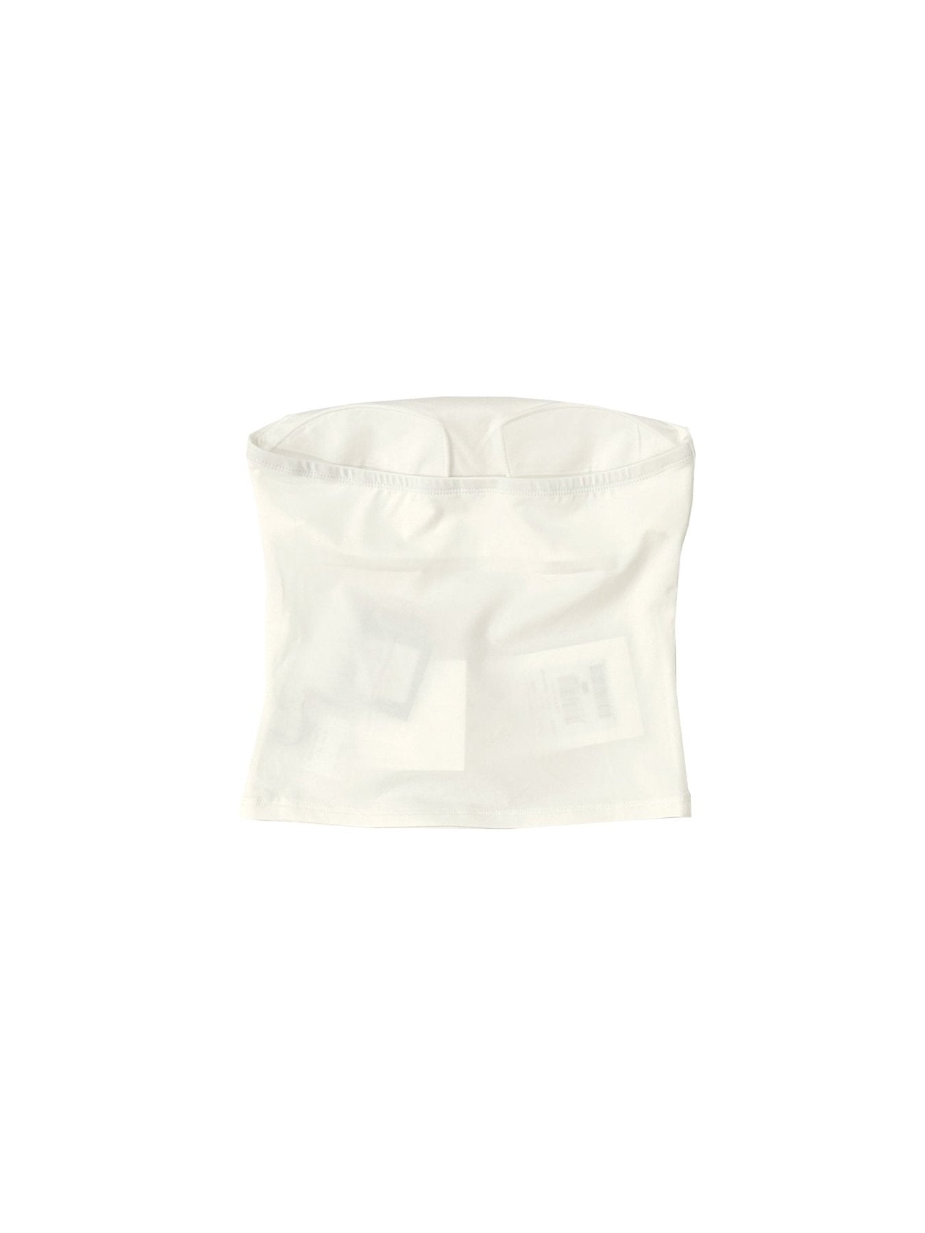 Mark Gong White Flying Over The Canyon Retro Print Tube Top