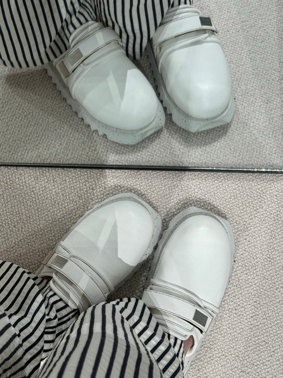 MARSELL Optical White Suicoke Zavo Mule Slippers - MACHINE-A