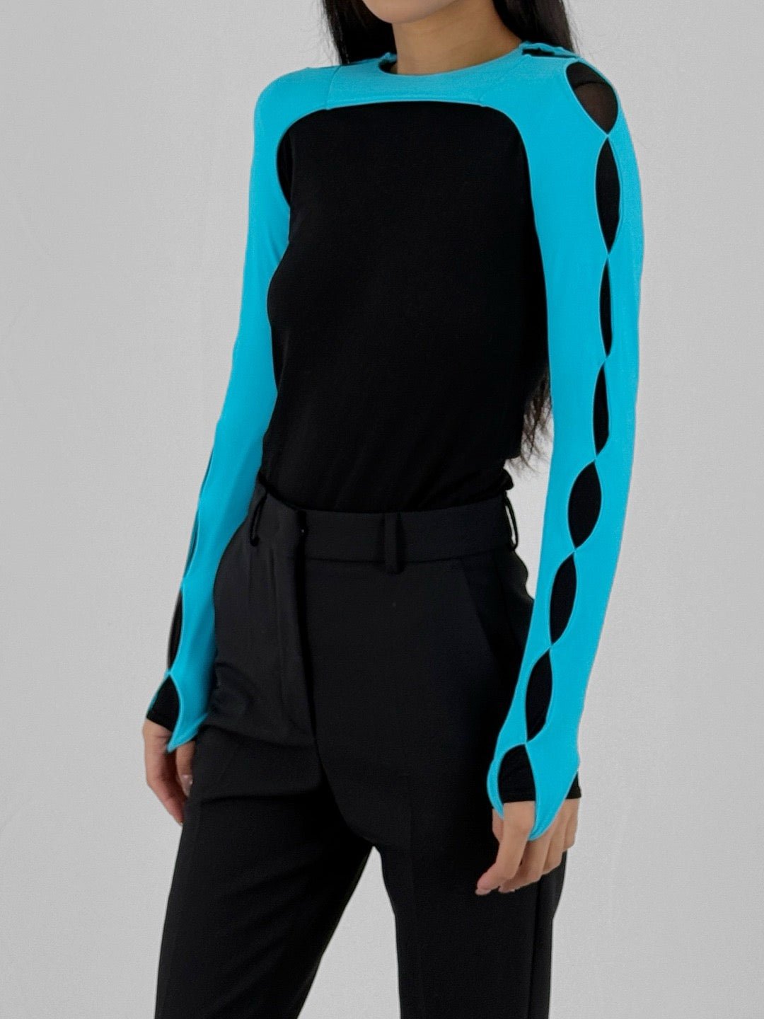 MARSHALL COLUMBIA Turquoise Belly Ring Tank Tops