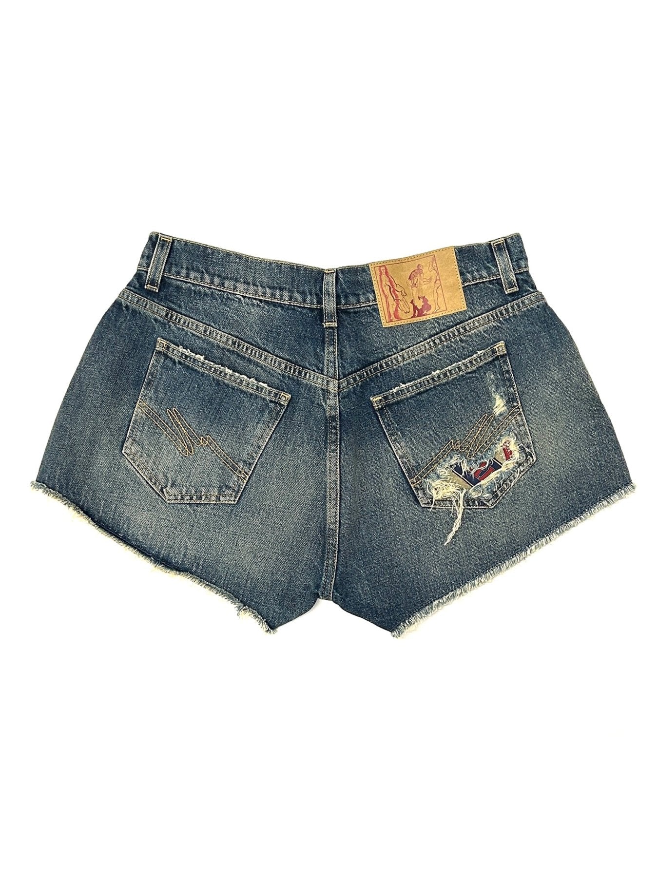 MARTINE ROSE Blue Short Shorts