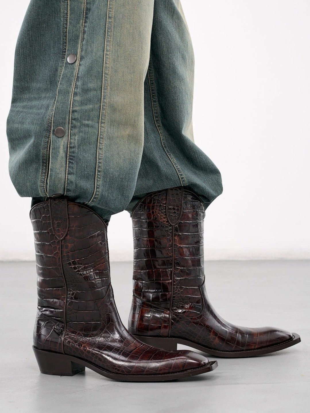 Martine Rose - Cowboy Boot - SS25 - BROWN - MACHINE-A