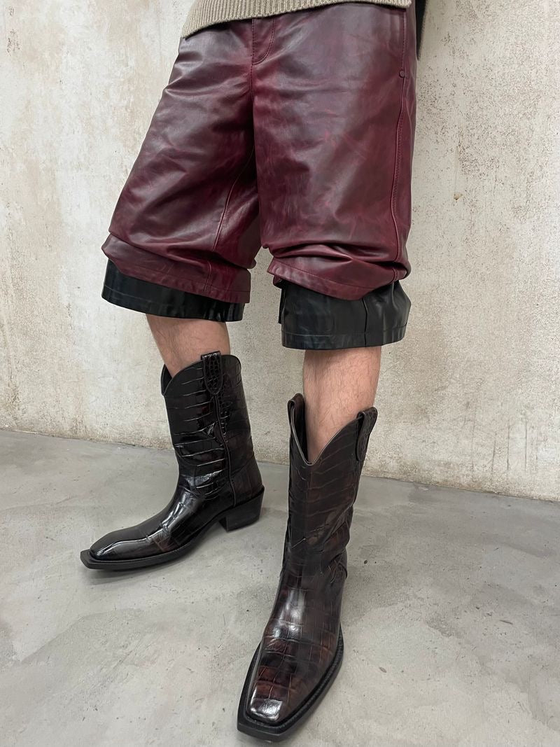 Martine Rose - Cowboy Boot - SS25 - BROWN - MACHINE-A