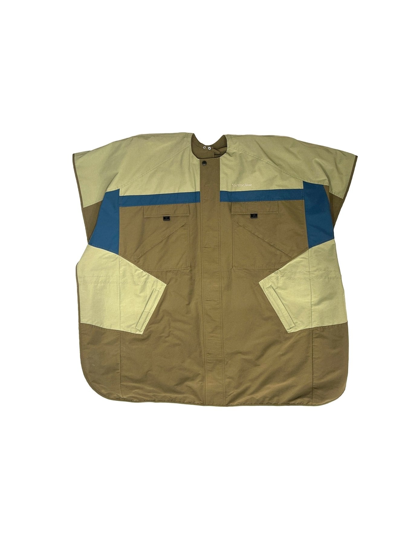 MARTINE ROSE Green Barbers Cape