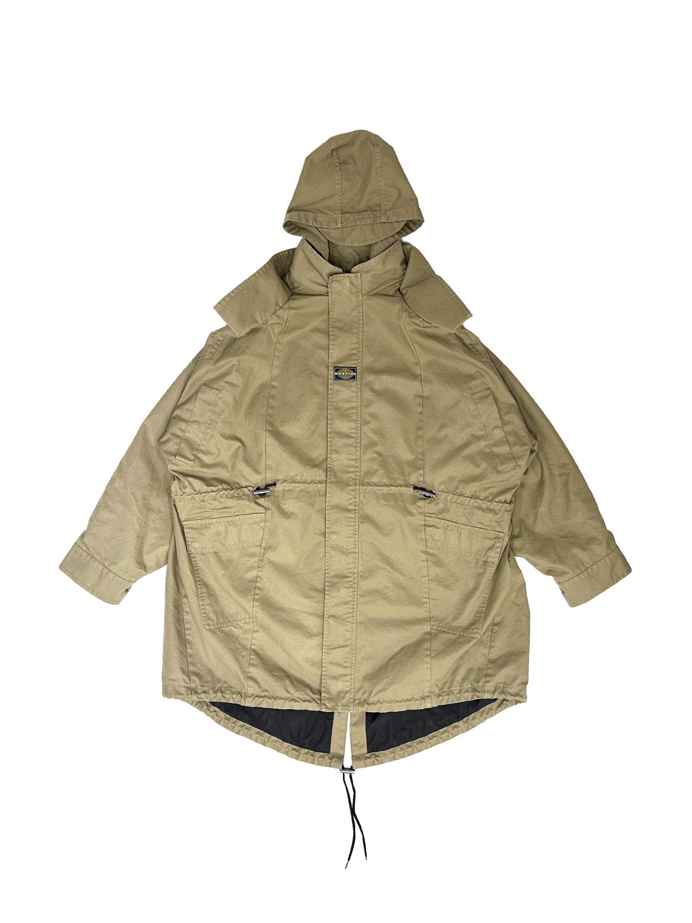 MARTINE ROSE Green Half Stretch Trench