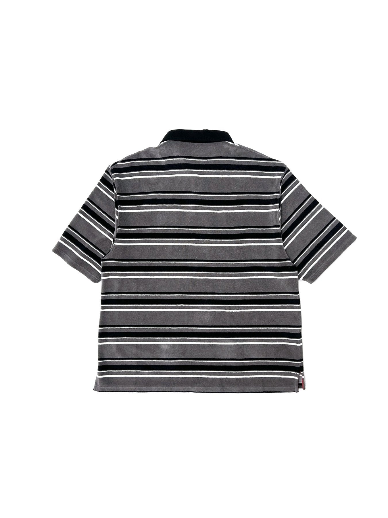 MARTINE ROSE Grey Oversized Short Sleeve Polo