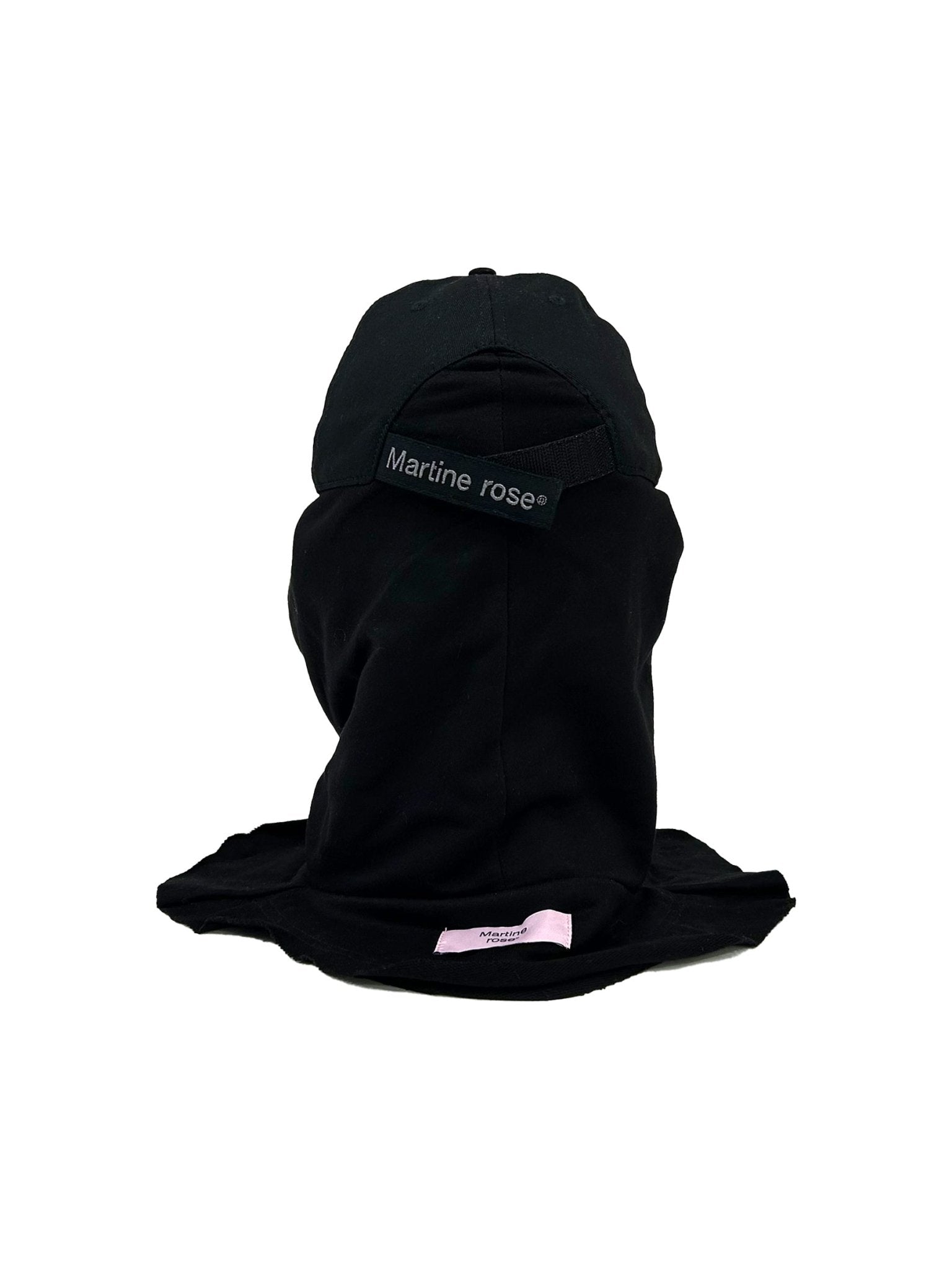 MARTINE ROSE - Hoodie Cap - AW25 - BLACK
