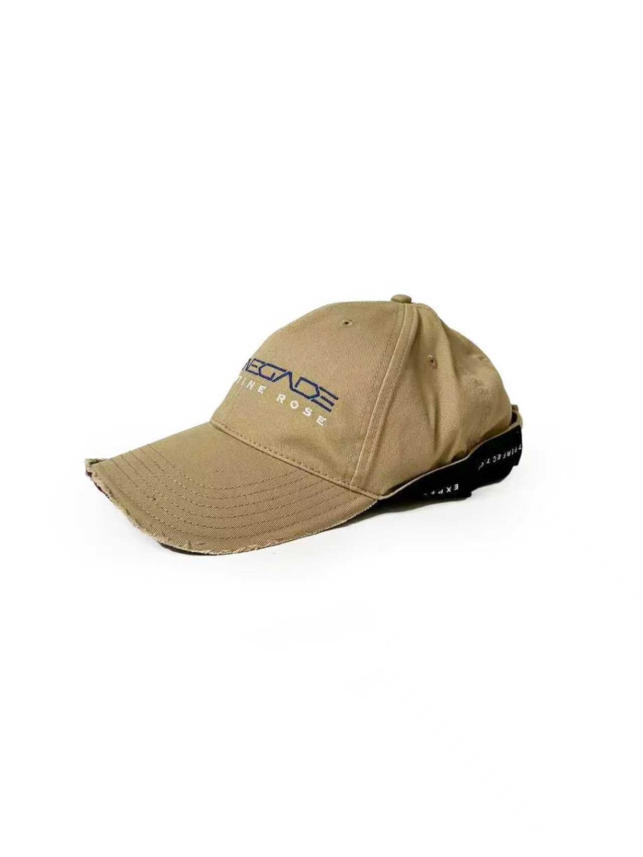 MARTINE ROSE - Roll Back Cap - AW25 - BEIGE STONE