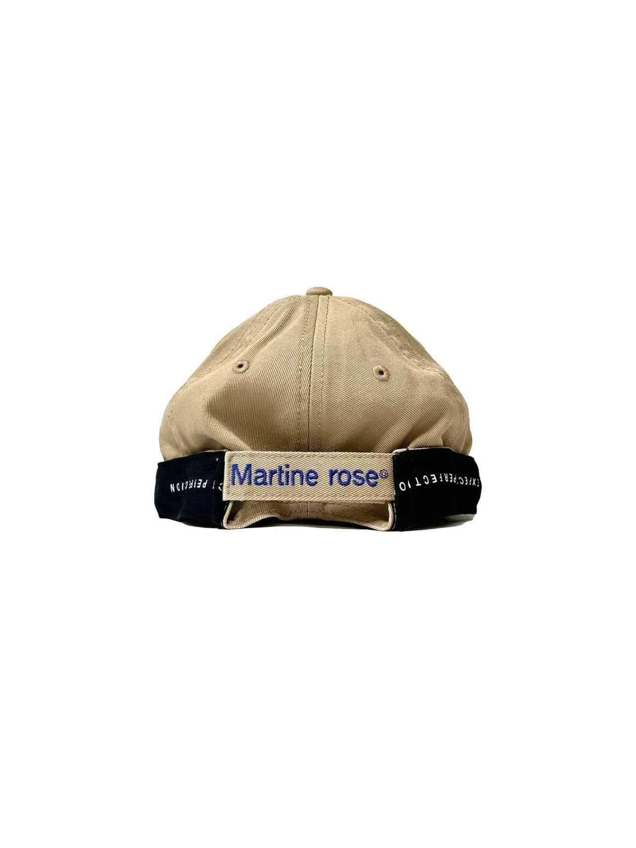 MARTINE ROSE - Roll Back Cap - AW25 - BEIGE STONE