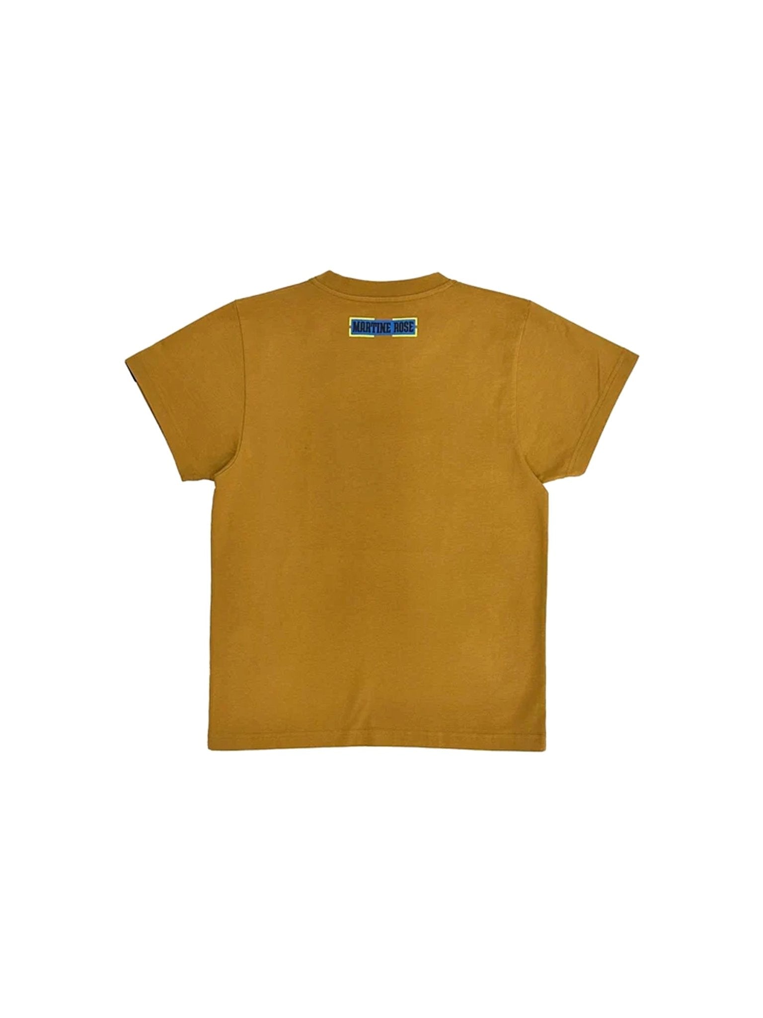 MARTINE ROSE - Shrunken T-Shirt - AW25 - BROWN TURMERIC FLASH FORWARD 2