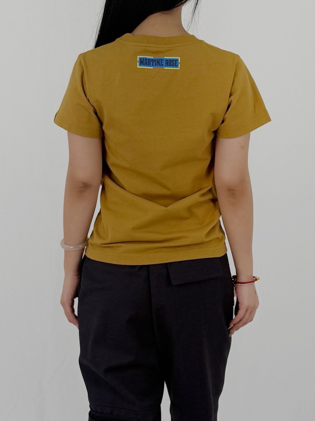 MARTINE ROSE - Shrunken T-Shirt - AW25 - BROWN TURMERIC FLASH FORWARD 2