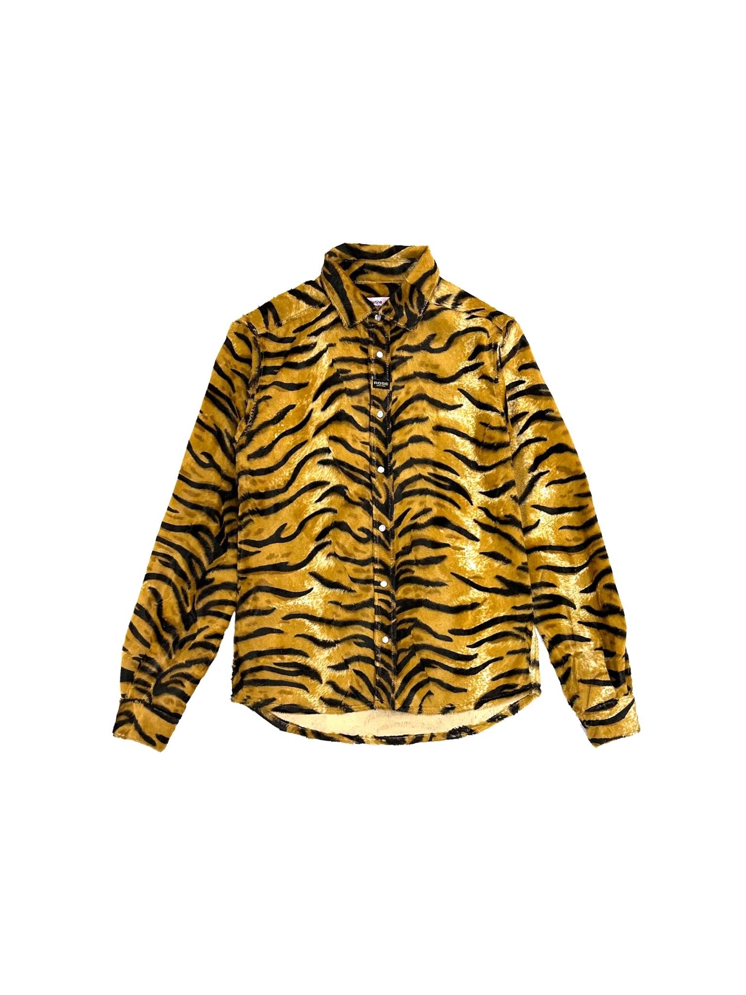 MARTINE ROSE - Slim Fit Shirt - AW25 - BROWN TIGER
