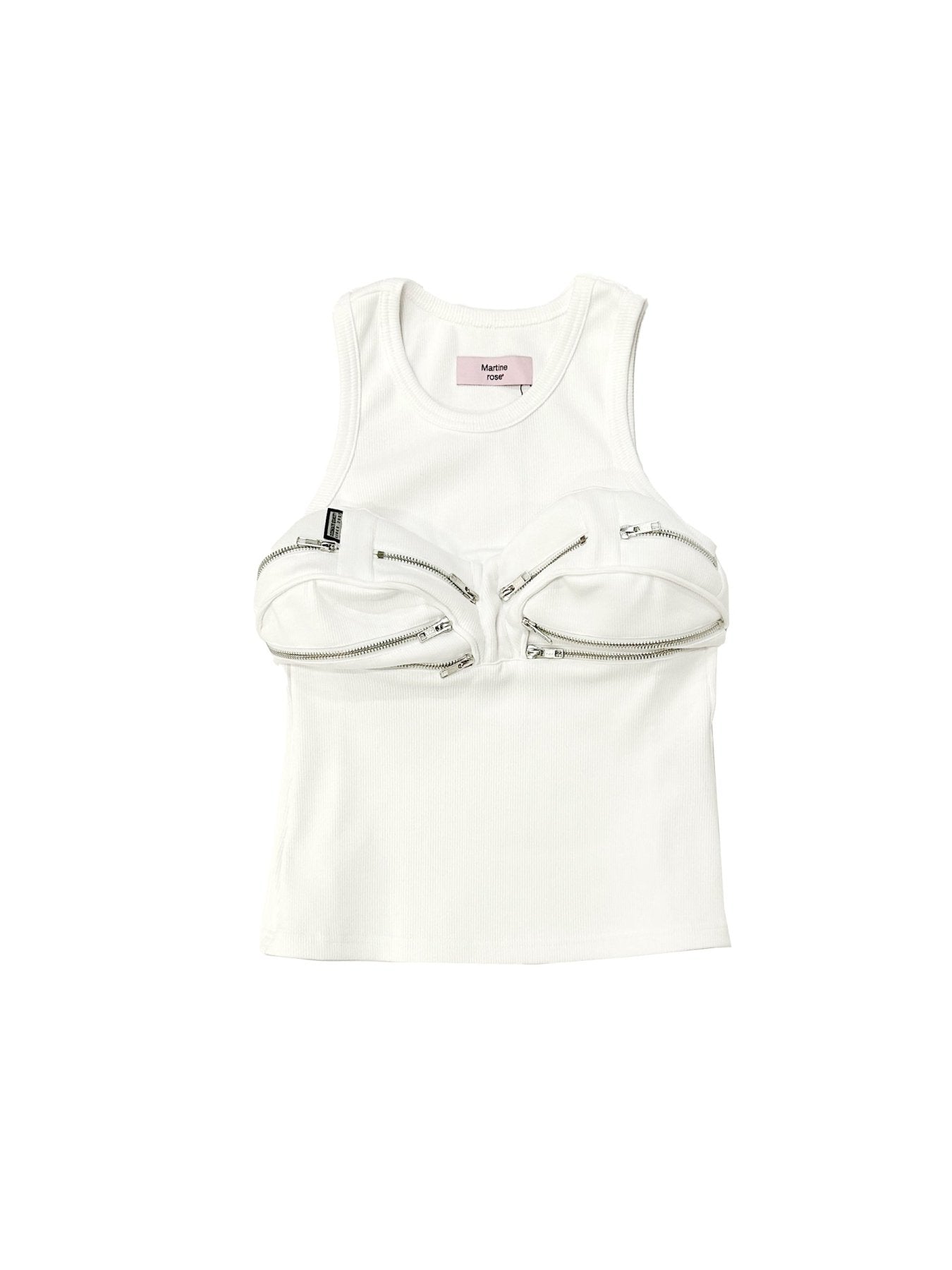 MARTINE ROSE White Womens Bumbag Vest