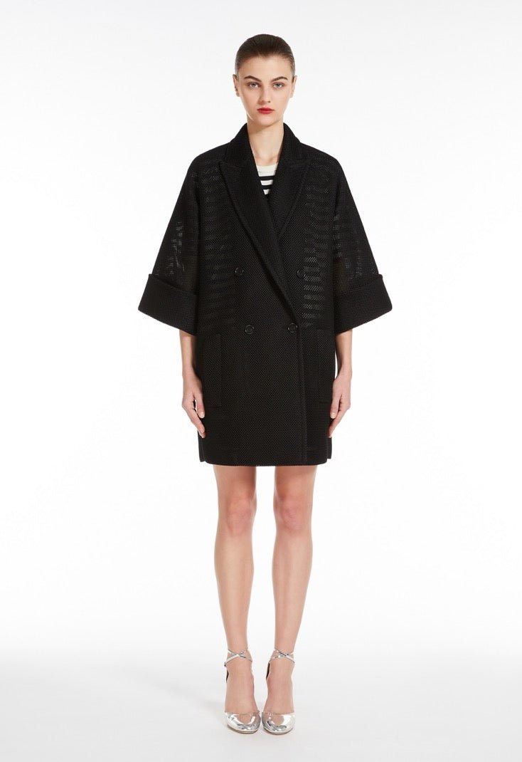 MAXMARA - Diorama Jersey Coat - AW25 - BLACK