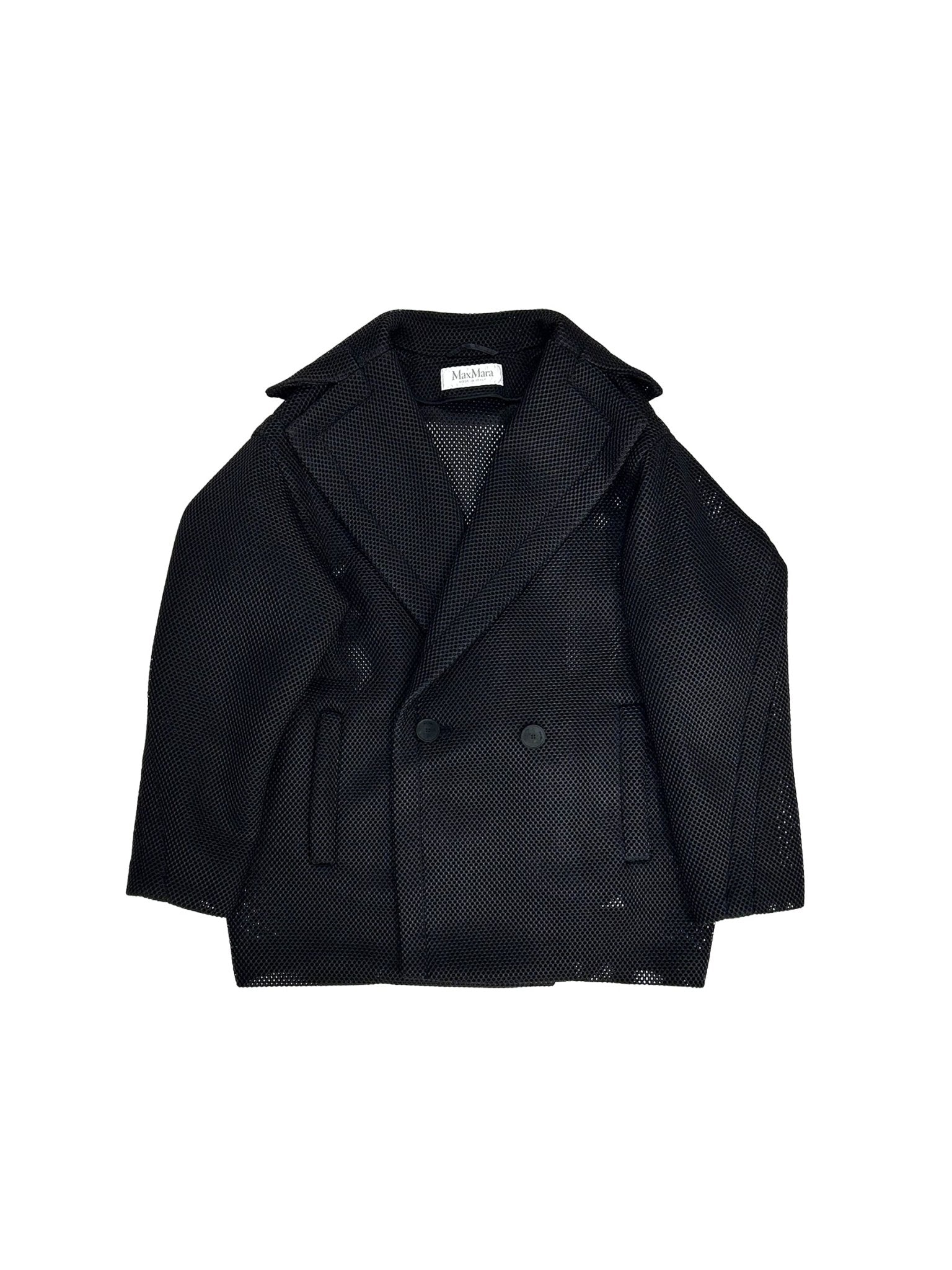MAXMARA - Diorama Jersey Coat - AW25 - BLACK