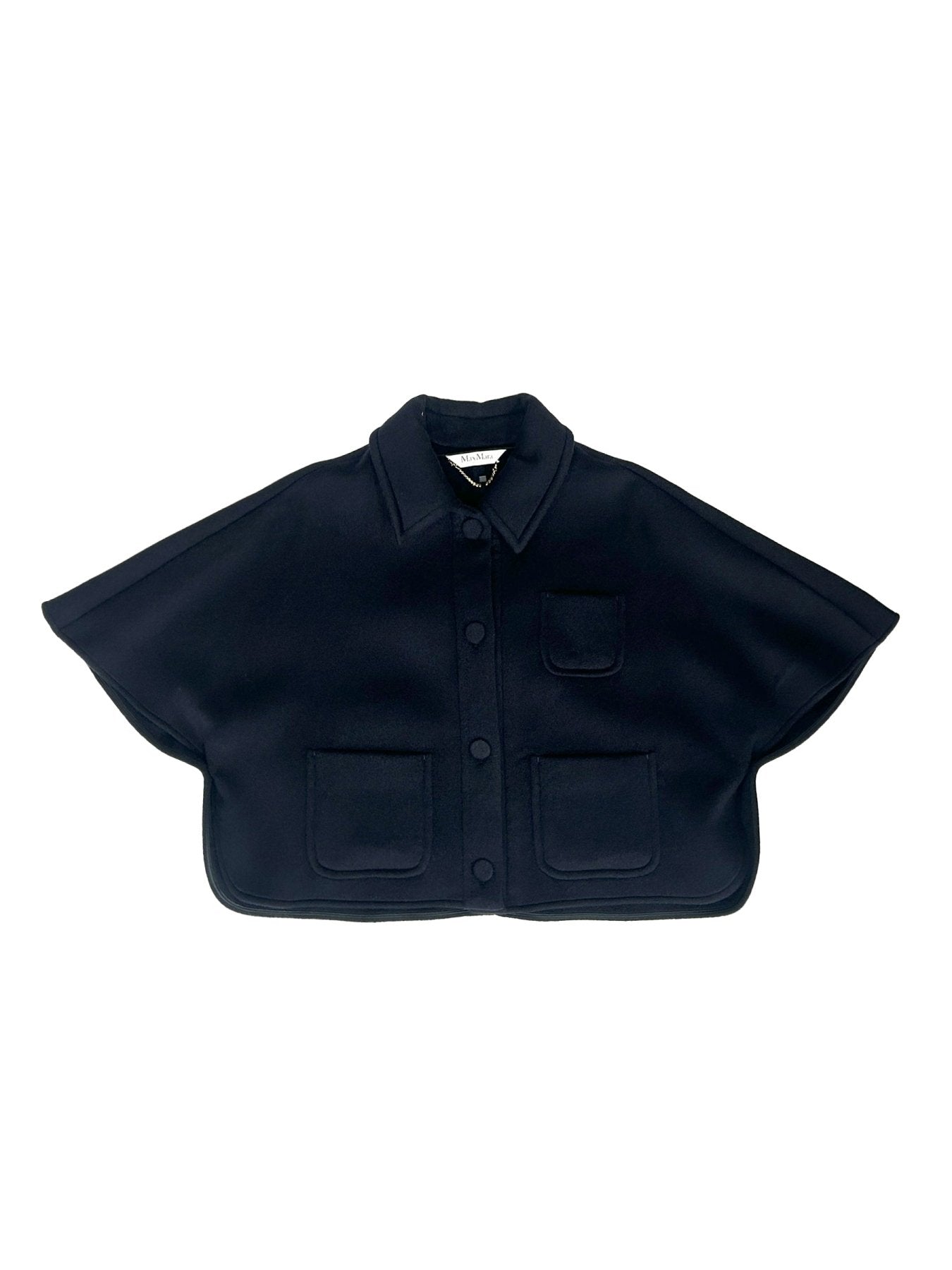 MAXMARA Navy Mxaagile Cape Coat