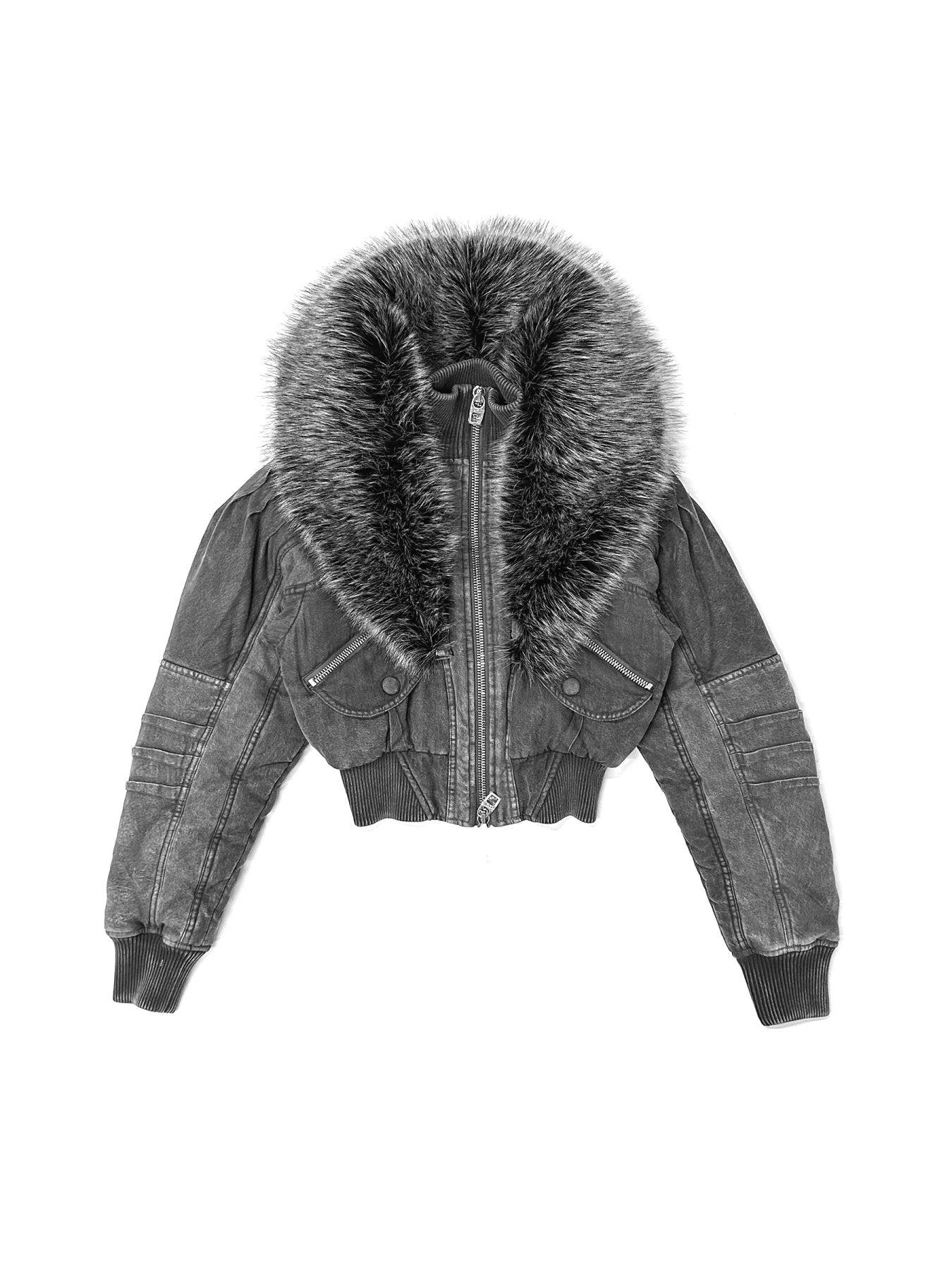 MISS SIXTY x KNWLS Black Tencel Soft Denim Bomber