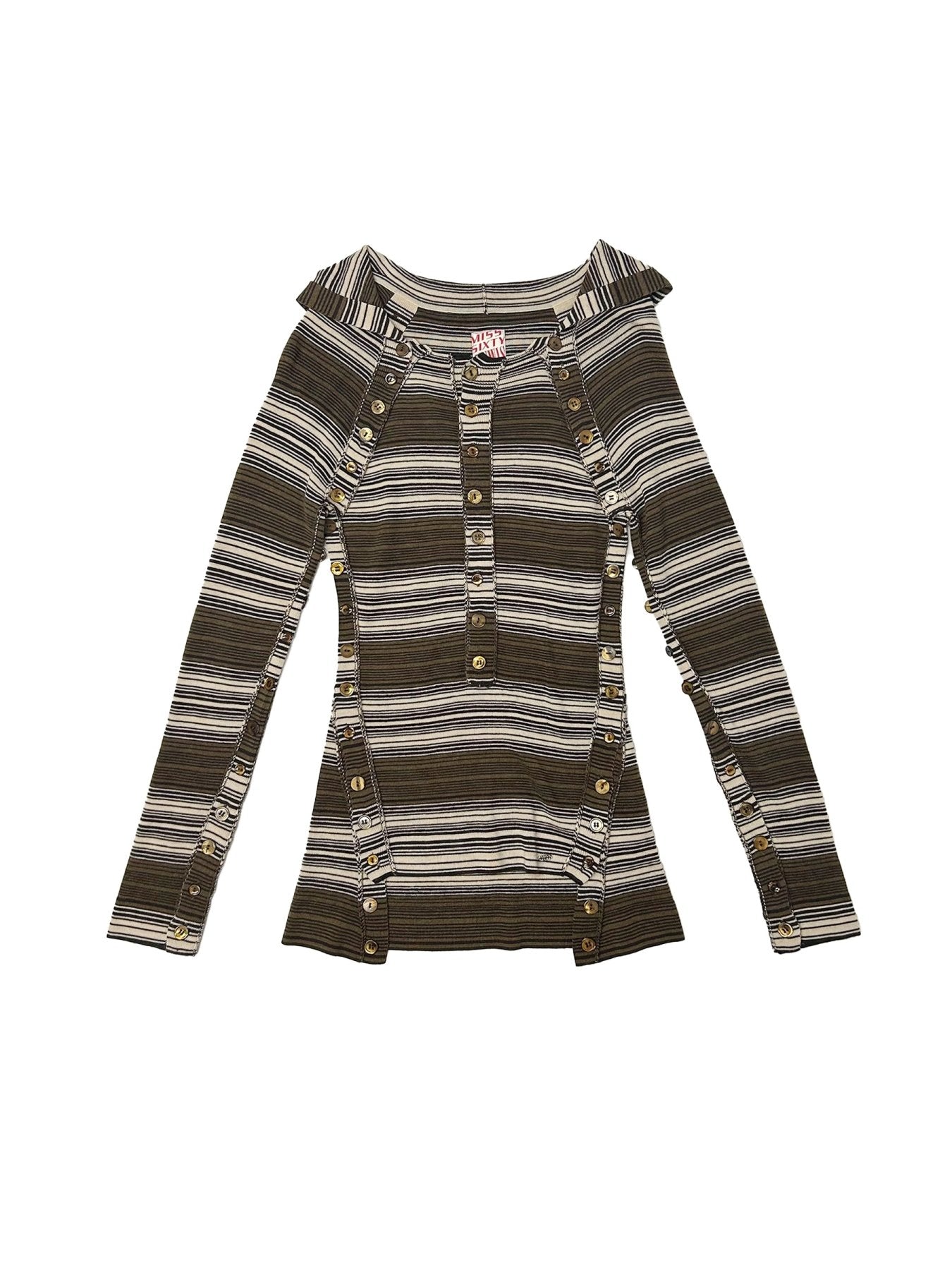 MISS SIXTY x KNWLS Multi Fine Knit Rib Polo