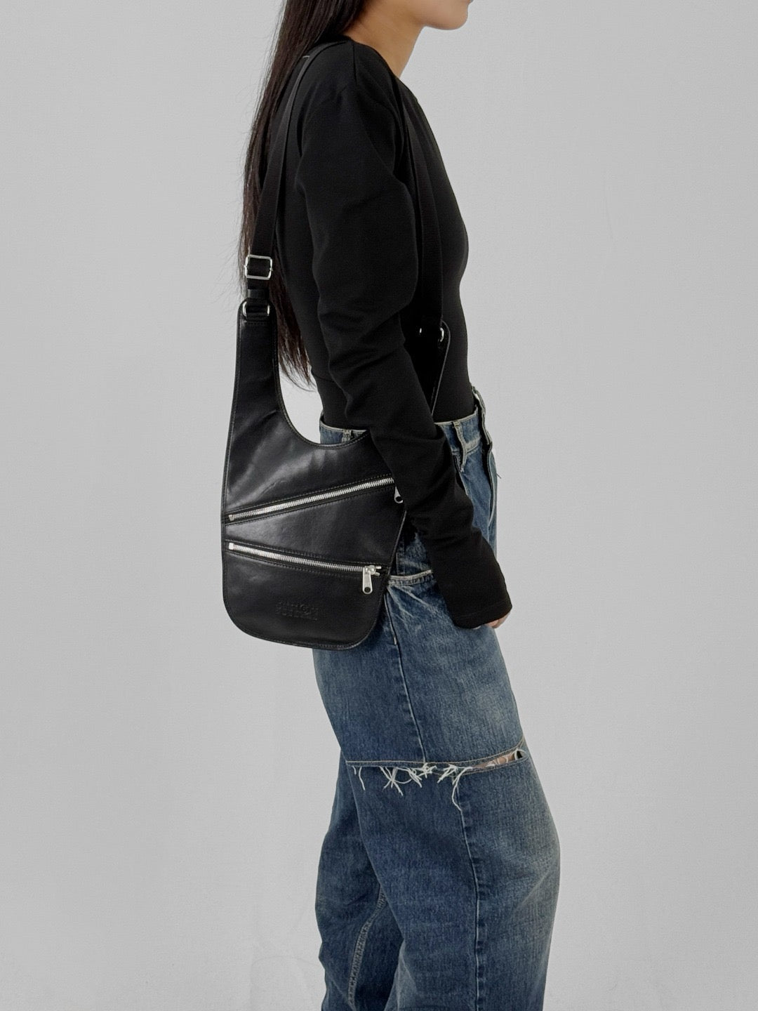 MM6 BAGS AVP - Shoulder Bag - SS25 - Black - MACHINE-A