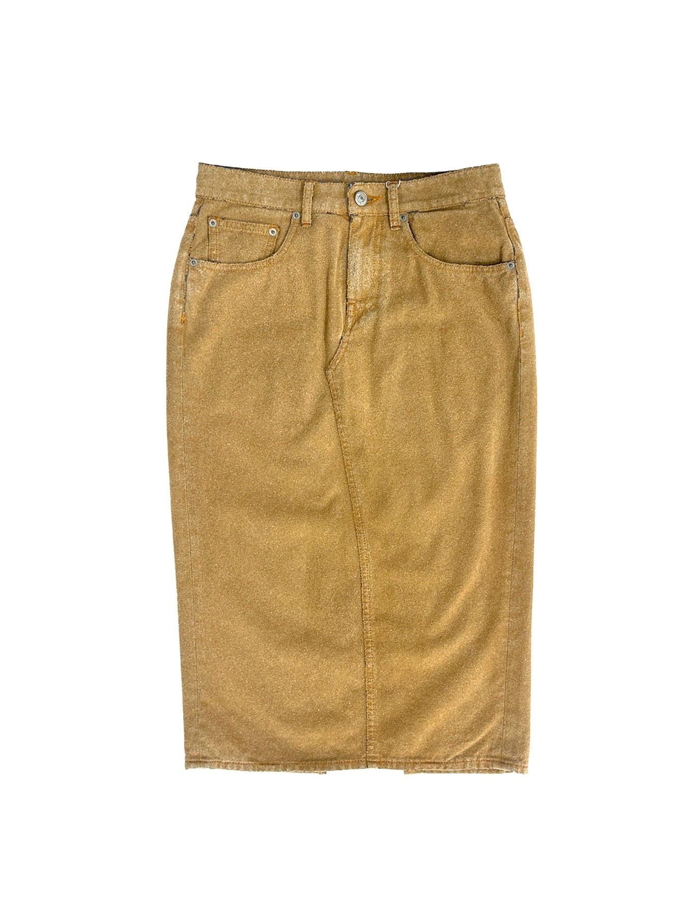 MM6 Beige Midi Skirt