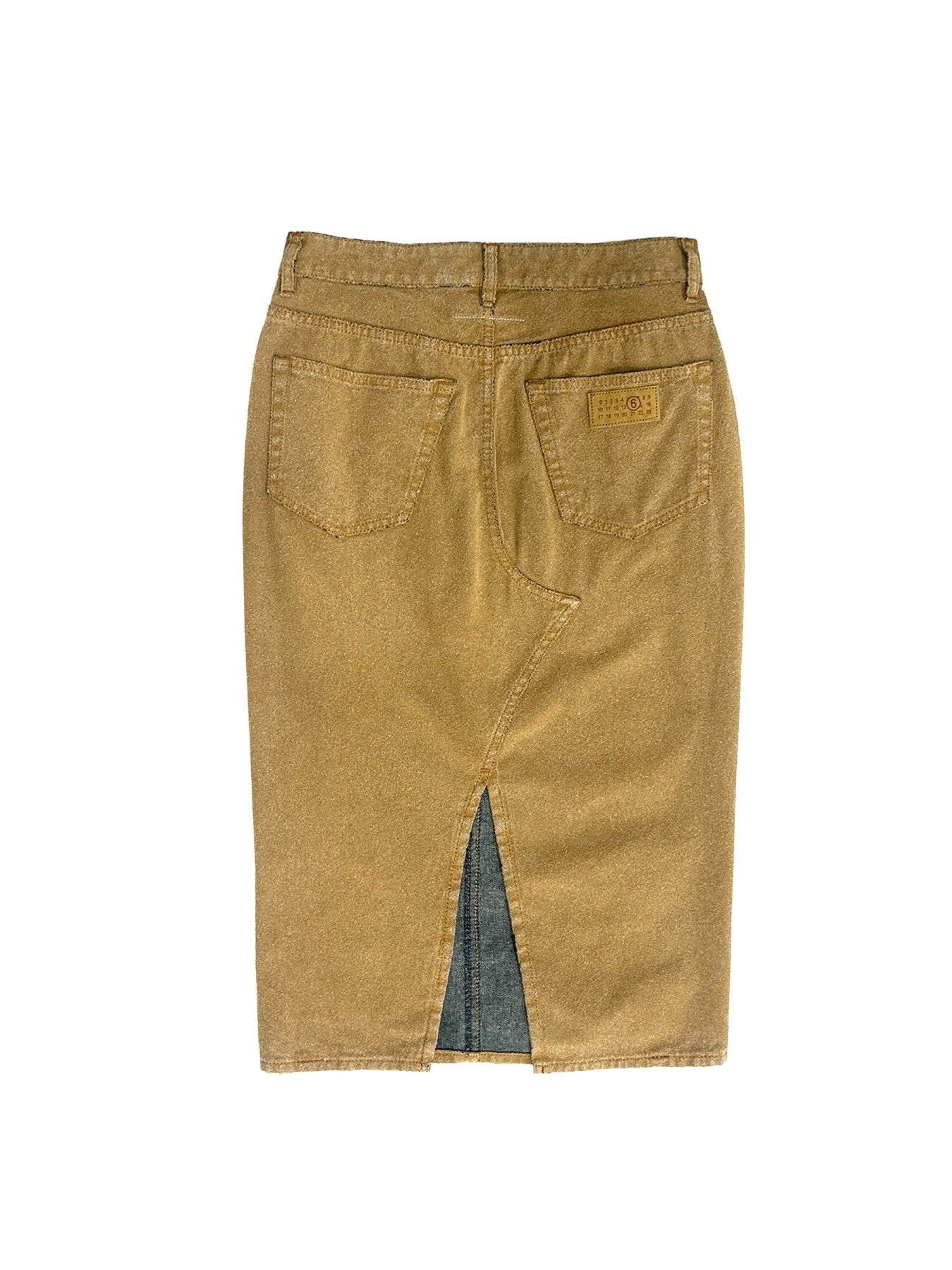 MM6 Beige Midi Skirt
