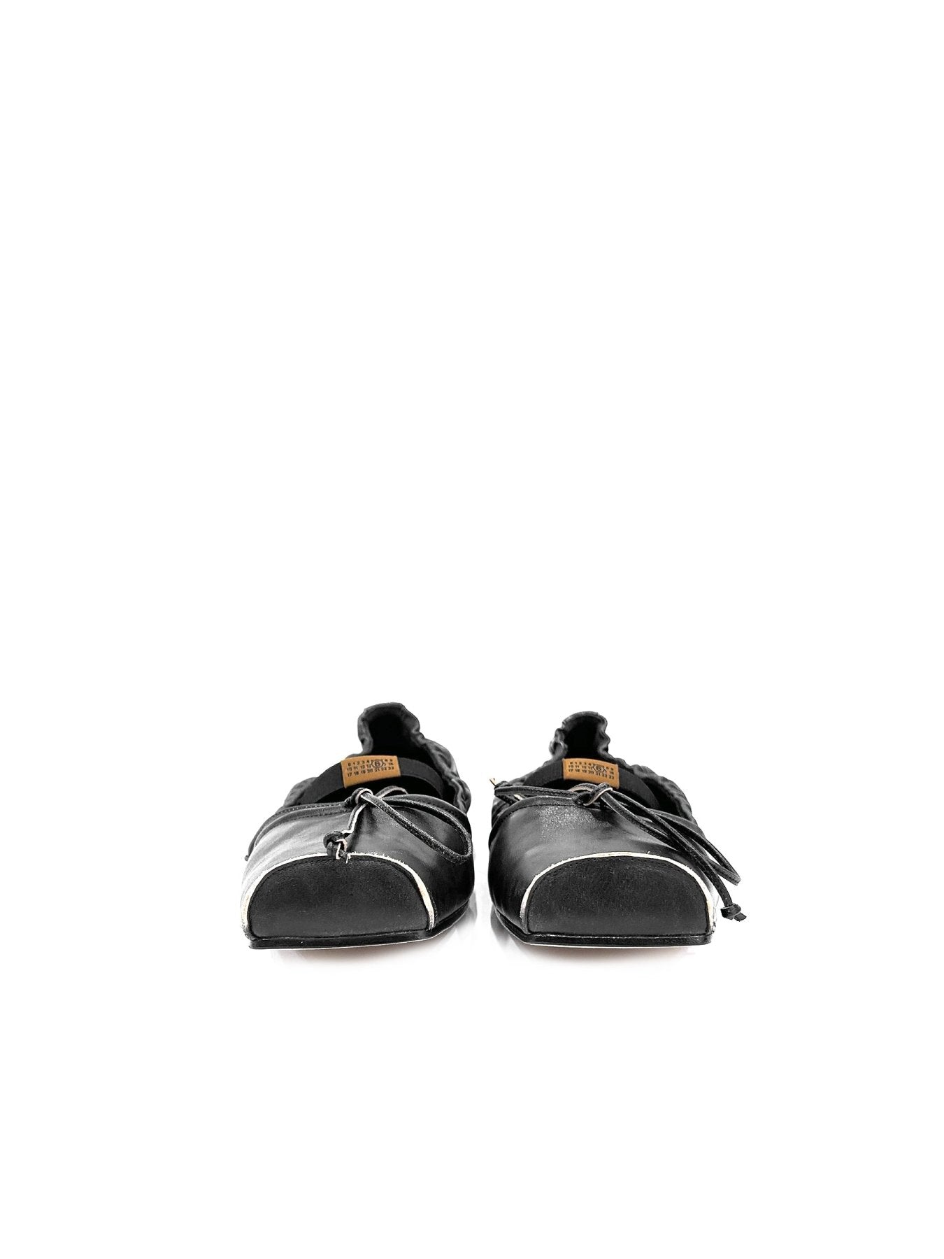 MM6 Black Ballet Shoe