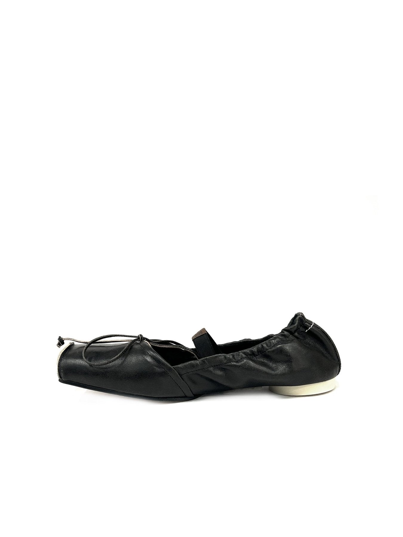MM6 Black Ballet Shoe