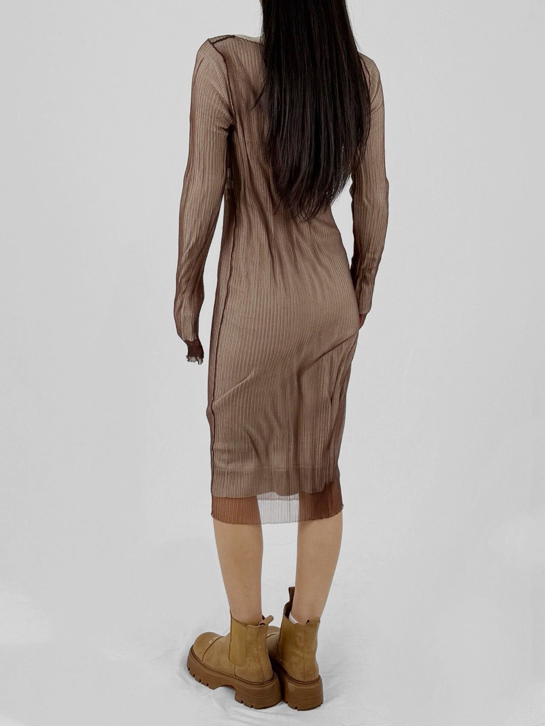 MM6 - Cardigan - AW25 - Beige-brown