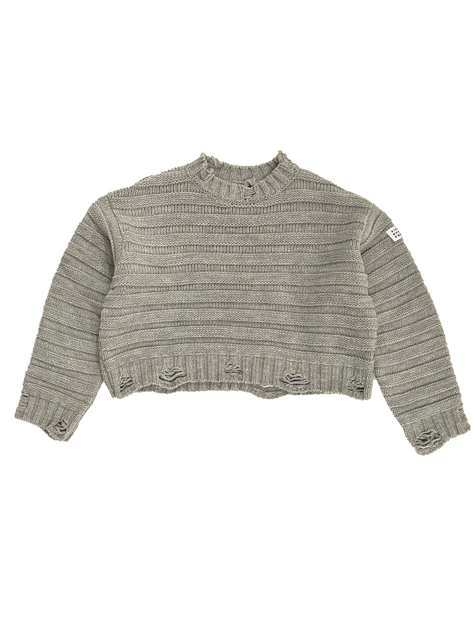 MM6 - Crewneck - AW25 - Light grey melange