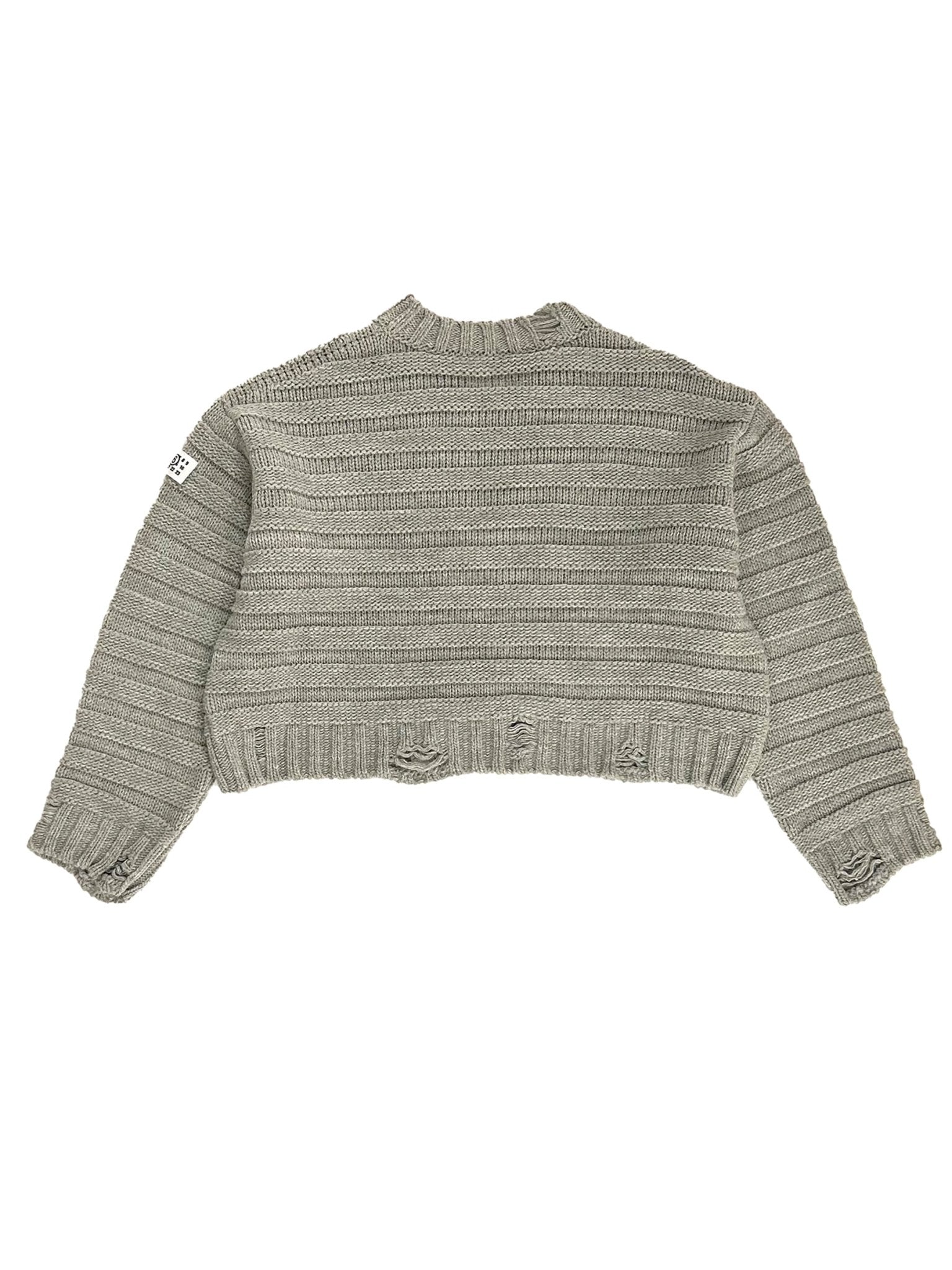 MM6 - Crewneck - AW25 - Light grey melange