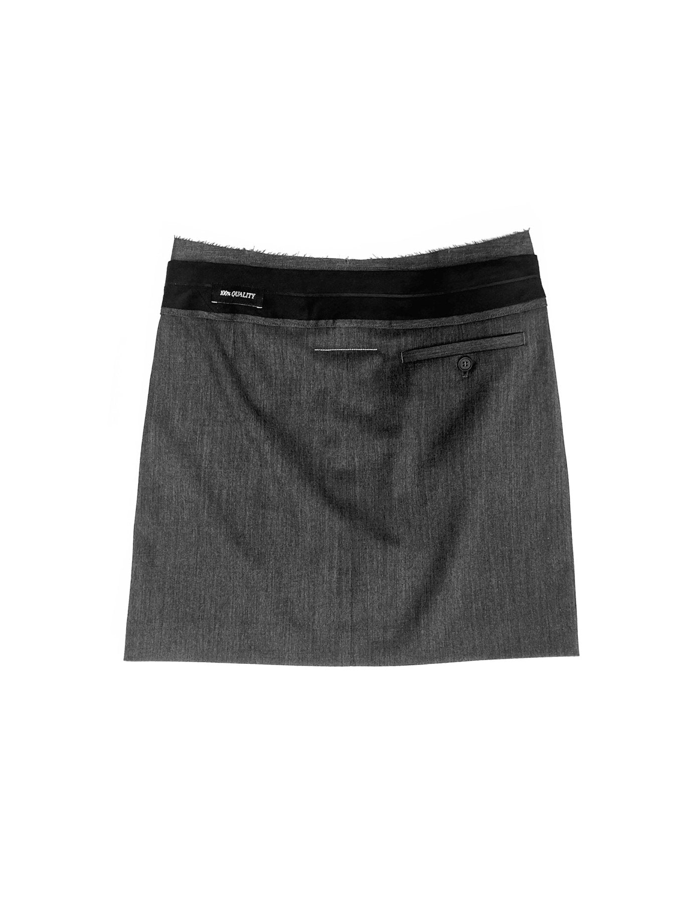 MM6 Grey Mini Skirt
