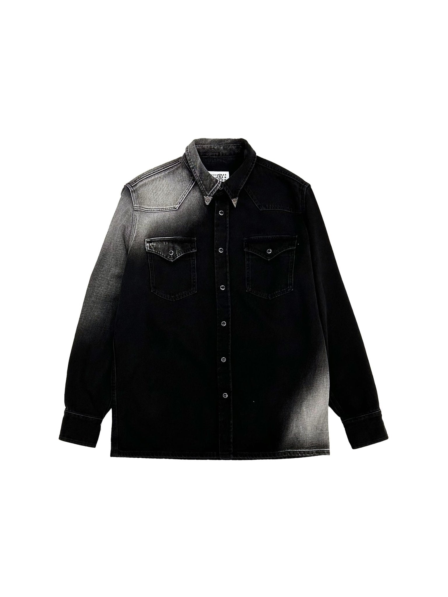 MM6 - Long - Sleeve Shirt - AW25 - Black