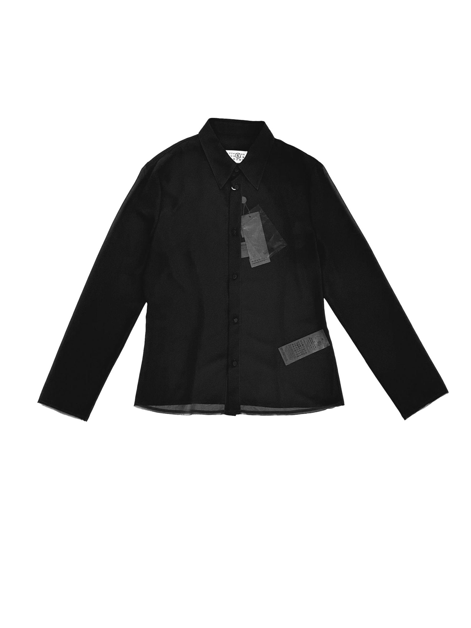 MM6 - Long - Sleeved Shirt - AW25 - Black